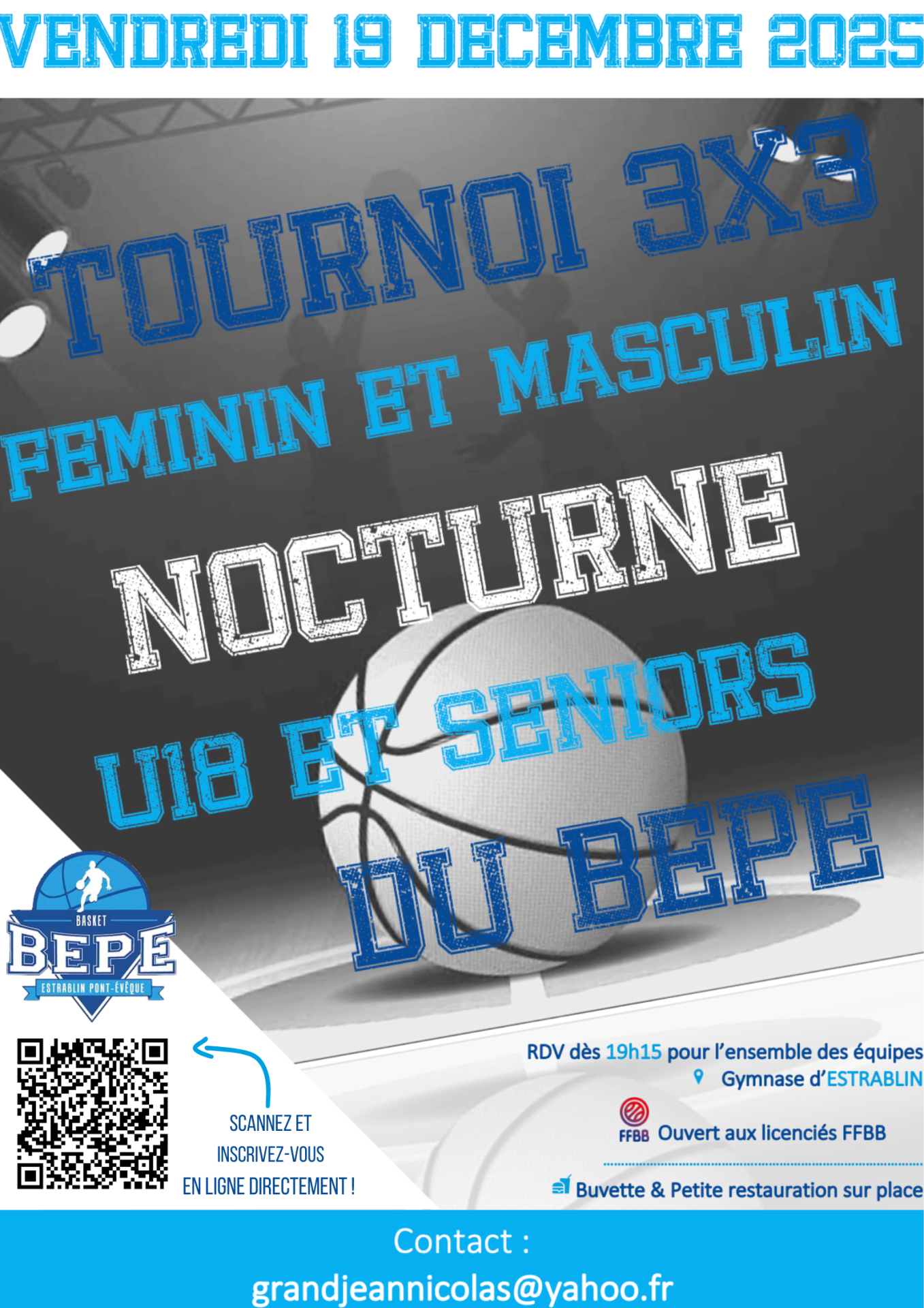 BEPE - Affiche tournoi 3x3 2k25